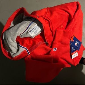 Large/ Team Red SCA/ Mens Fleece Zip Hoodie/ NWT